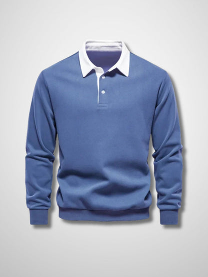 LUCAS - Lange mouwen polo trui voor heren