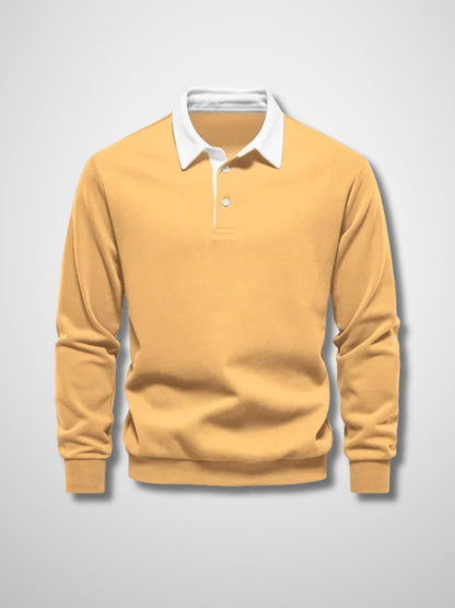 LUCAS - Lange mouwen polo trui voor heren