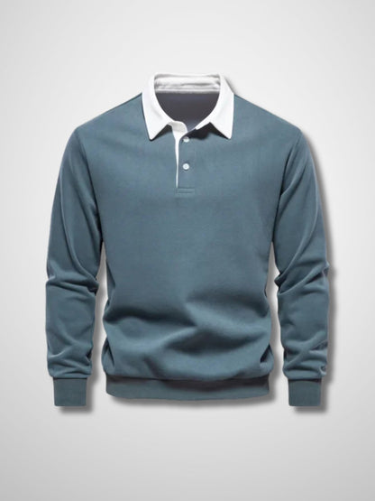 LUCAS - Lange mouwen polo trui voor heren
