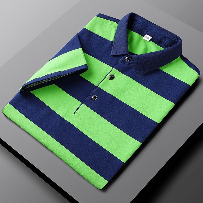 Gestreept Herenpoloshirt voor een Sportieve Uitstraling – ZIREO