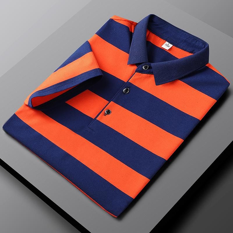 Gestreept Herenpoloshirt voor een Sportieve Uitstraling – ZIREO