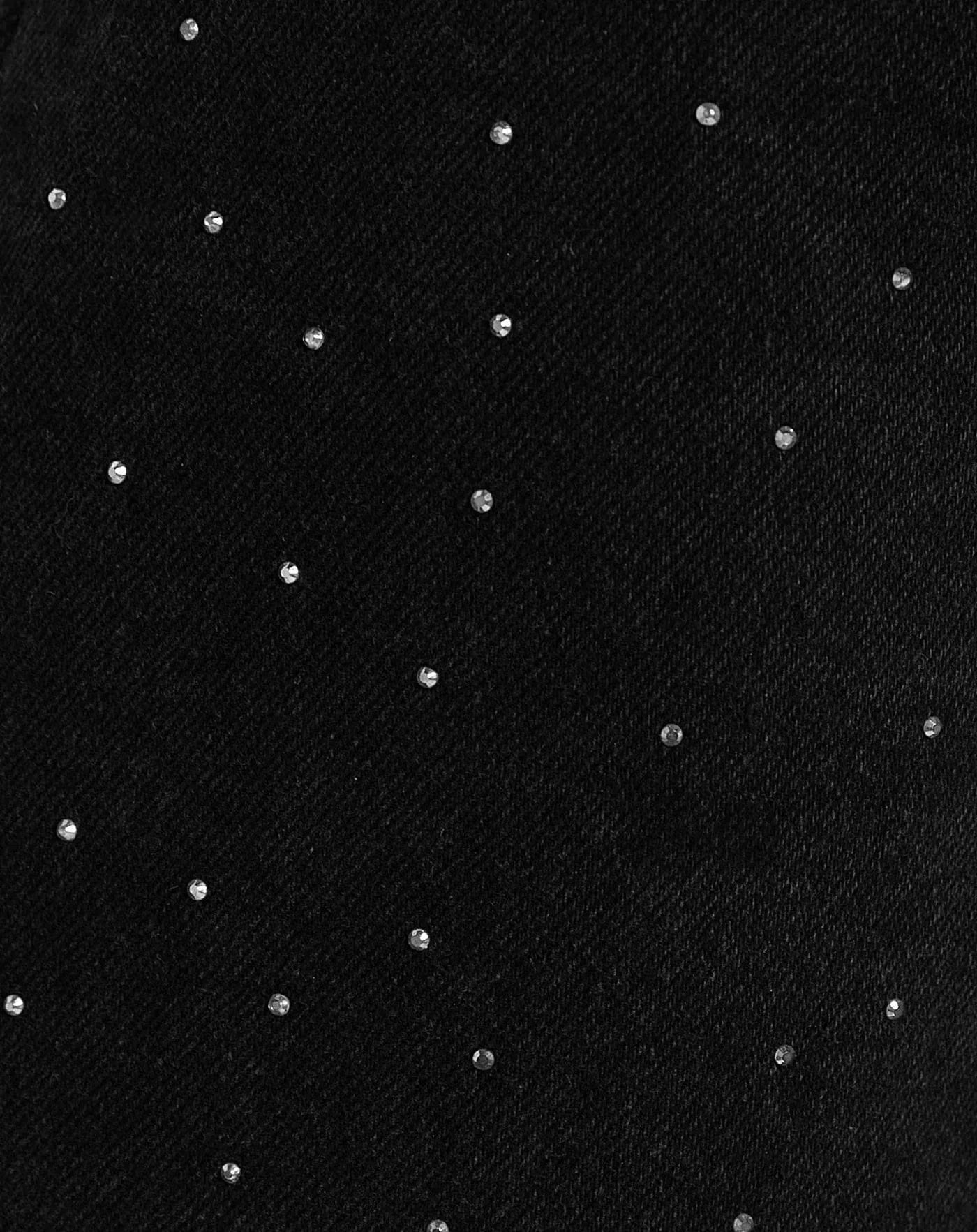 LUNA - Damesjeans met glitterdetail en hoge taille