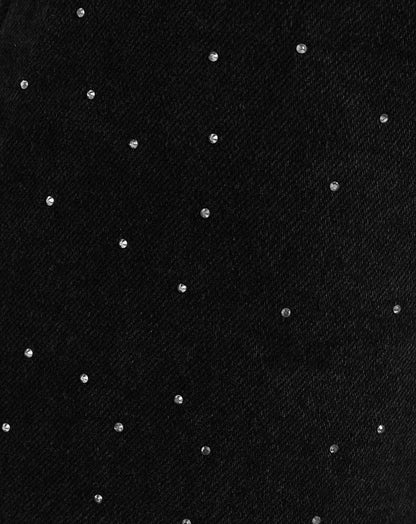 LUNA - Damesjeans met glitterdetail en hoge taille