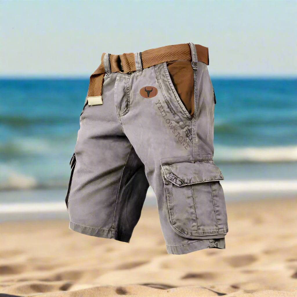 Functionele heren cargo short met meerdere zakken – TrekForm Atlas - Glamorix