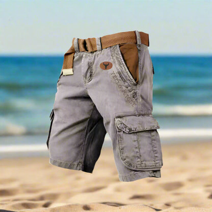 Functionele heren cargo short met meerdere zakken – TrekForm Atlas - Glamorix