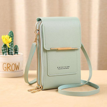 ARIA - Compacte crossbody telefoontas met multi-card houder