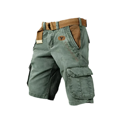 Functionele heren cargo short met meerdere zakken – TrekForm Atlas - Glamorix