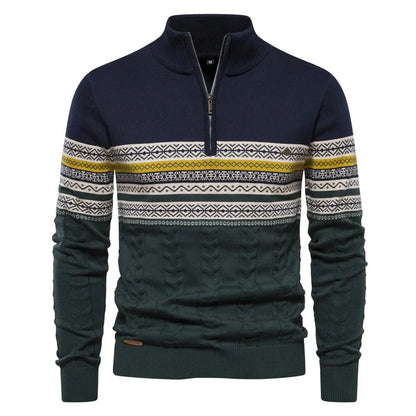 LOGAN - Heren half-zip trui met moderne stijl