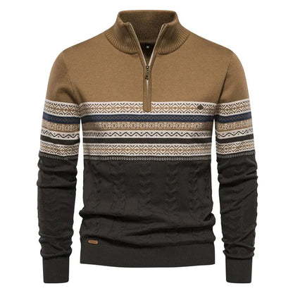 LOGAN - Heren half-zip trui met moderne stijl