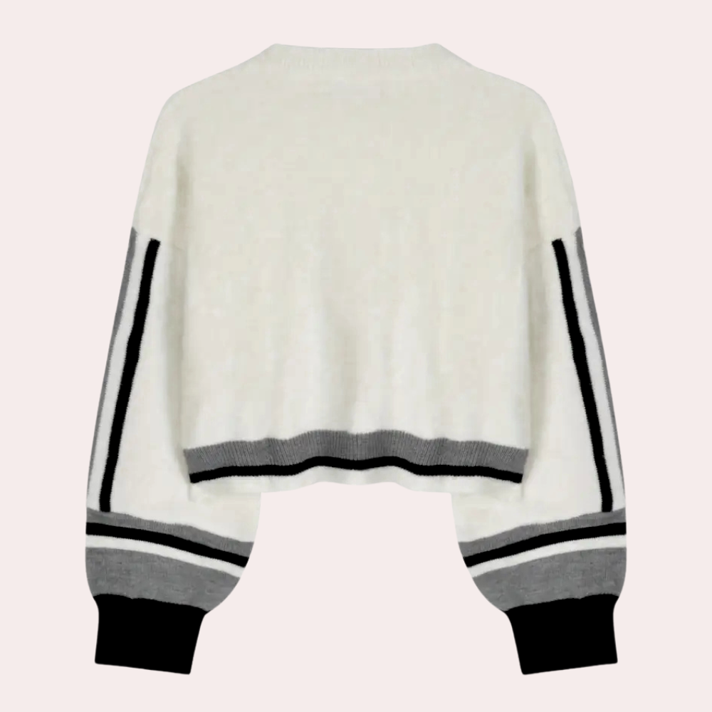 Zachte dames sweater top met relaxte pasvorm – SORELLA CozyTop - Glamorix