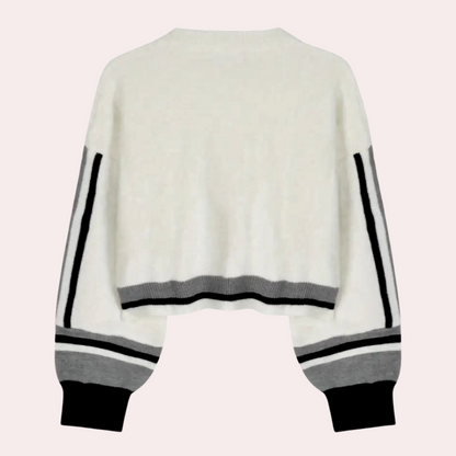 Zachte dames sweater top met relaxte pasvorm – SORELLA CozyTop - Glamorix