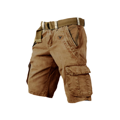 Functionele heren cargo short met meerdere zakken – TrekForm Atlas - Glamorix