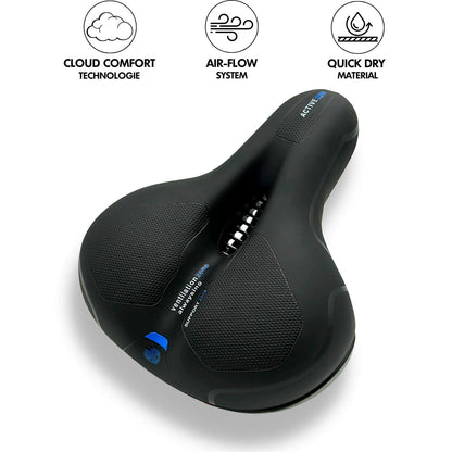 Gel fietszadelkussen voor pijnvrij fietsen – CLOUDRIDE COMFORT - Glamorix
