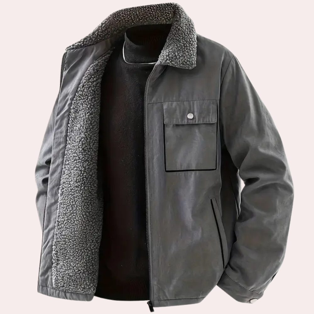 Herenjack met warme sherpa voering en stoere look – NORVAN - Glamorix