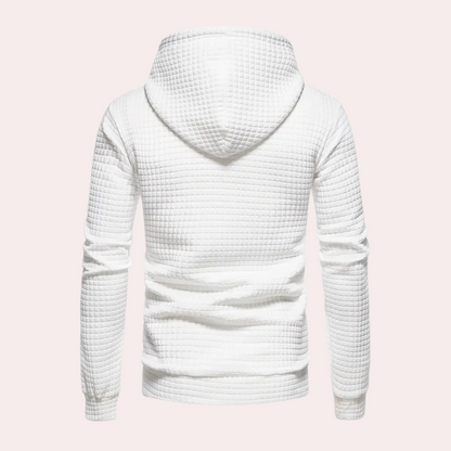 JORDAN - Heren hoodie met gestructureerde stof en verstelbaar trekkoord