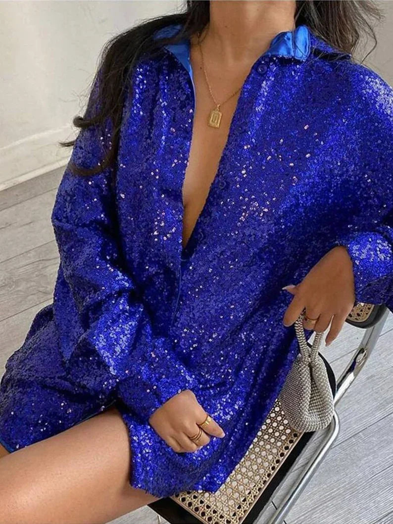 Glamoureuze glitter jurk voor speciale gelegenheden – StellaLuxe - Glamorix