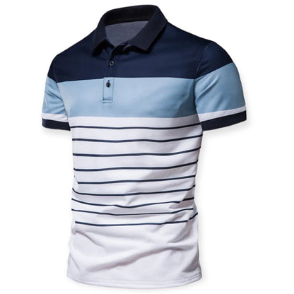 KENDRICK - Herenpolo met casual strepen voor een moderne look