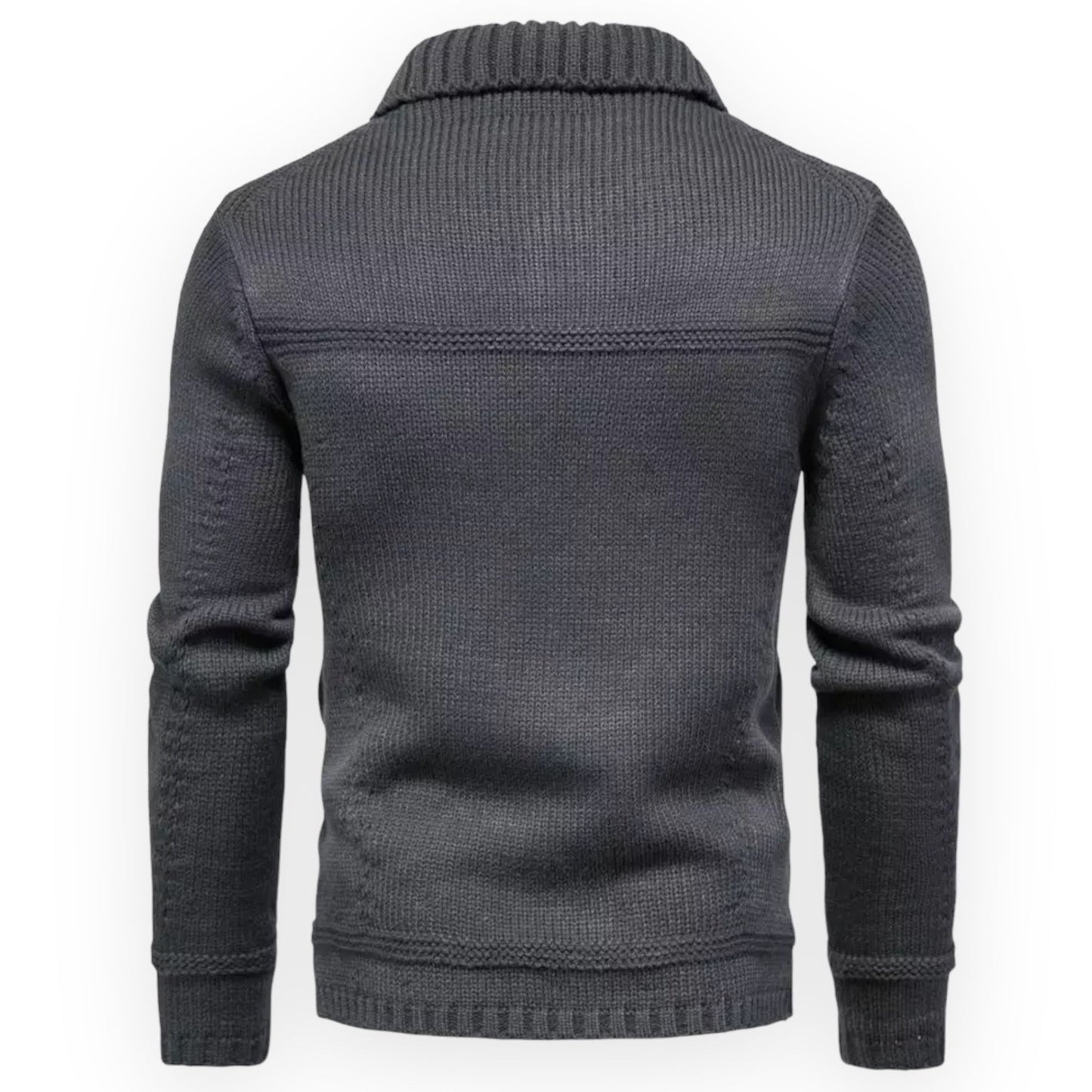 AXEL – Dik gebreid jack met knoopsluiting voor ultieme warmte en stijl