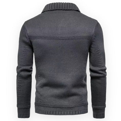 AXEL – Dik gebreid jack met knoopsluiting voor ultieme warmte en stijl