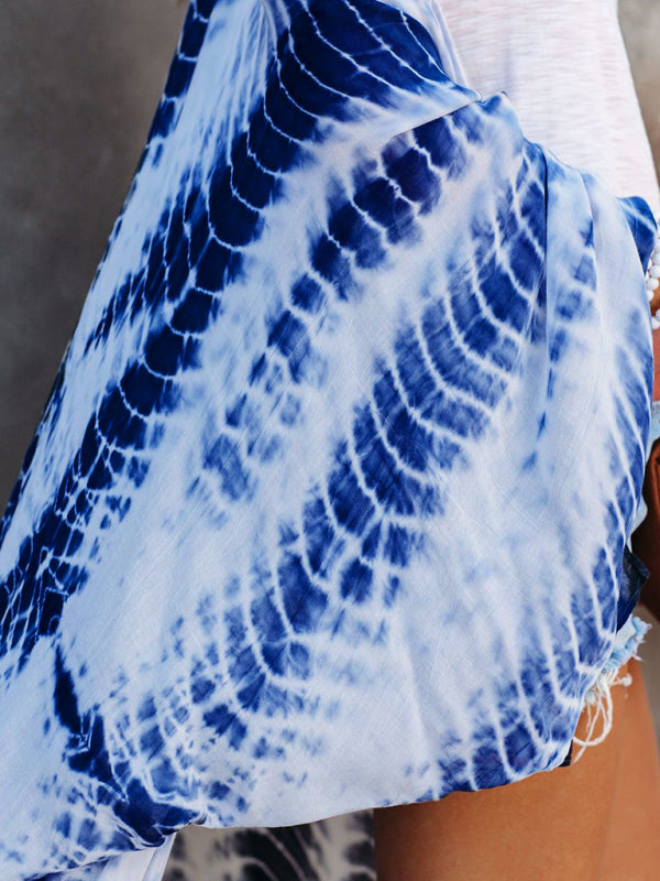 Lichtgewicht Strandkimono met Tie-Dye Print voor Zomerse Stijl – Aino - Glamorix