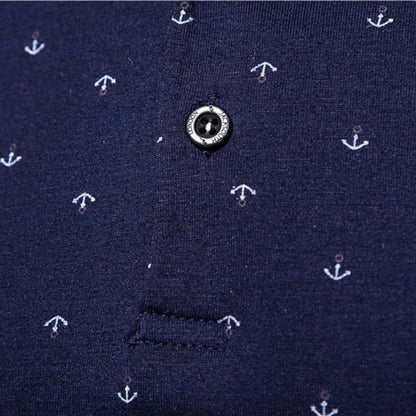 HARRINGTON - Klassieke herenpolo met subtiele print