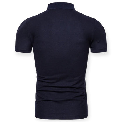 MILAN - Polo shirt met halve rits voor een moderne look