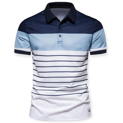 KENDRICK - Herenpolo met casual strepen voor een moderne look