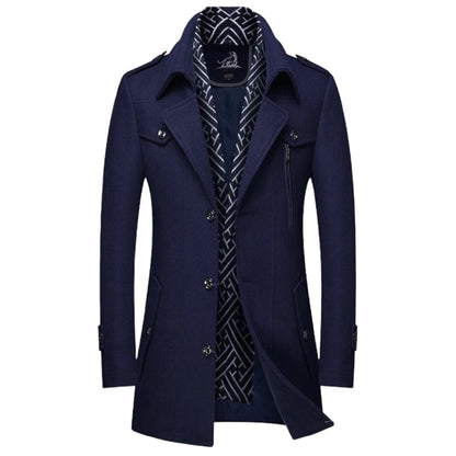 BENNETT - Halflange jas met meerdere zakken en knoopsluiting voor een stijlvolle look