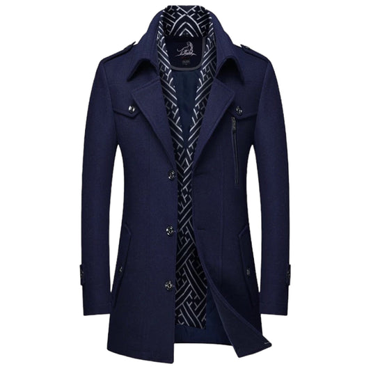 BENNETT - Halflange jas met meerdere zakken en knoopsluiting voor een stijlvolle look