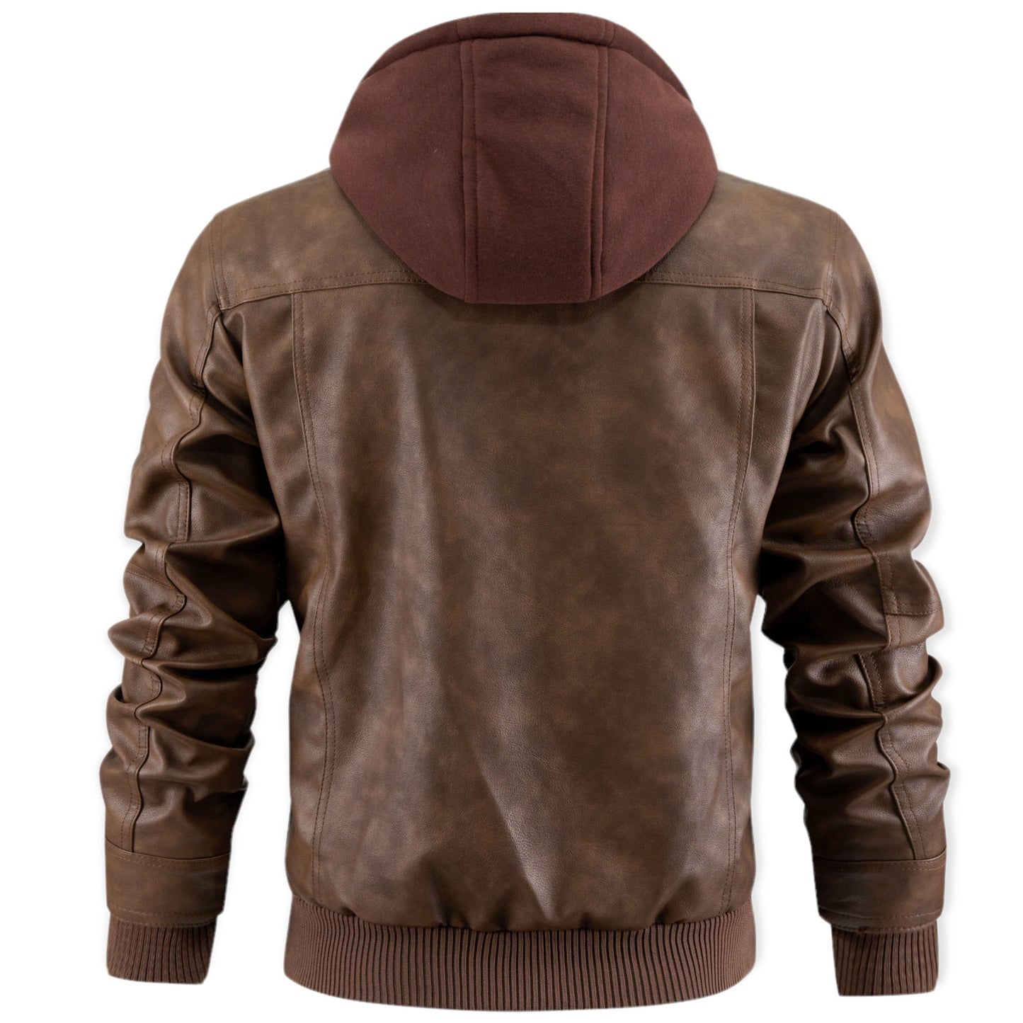 MAVERICK – Leren jack met capuchon en ritssluiting voor een stoere en veelzijdige look