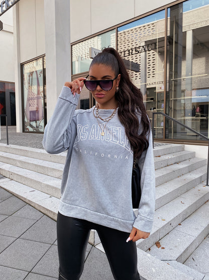 JAX - Casual sweatshirt met gedurfde letters