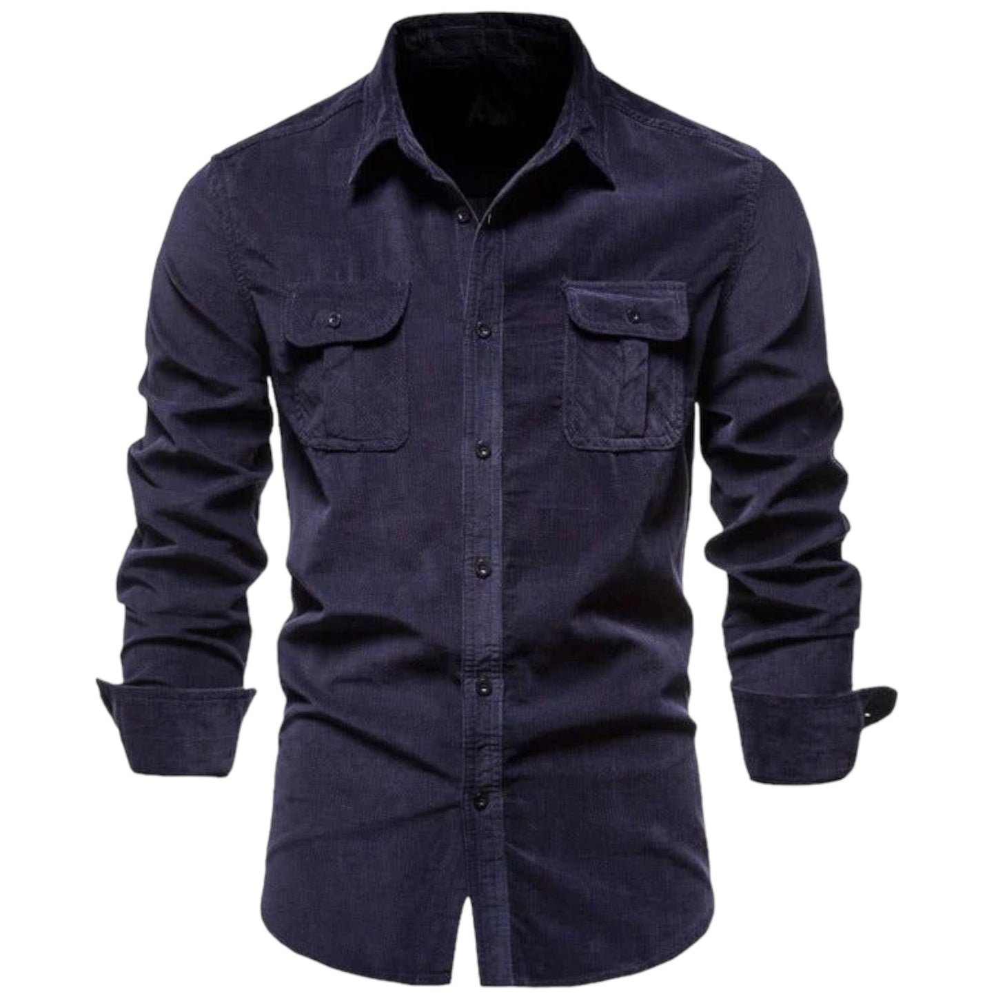 MASON - Herenoverhemd met lange mouwen en praktische zakken