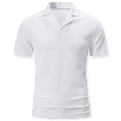 JASPER - Herenpolo met open kraag voor een stijlvolle casual look