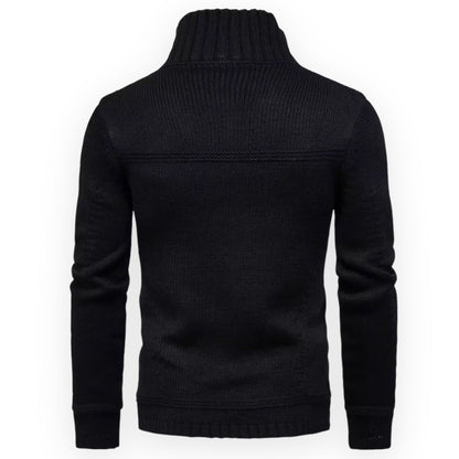 AXEL – Dik gebreid jack met knoopsluiting voor ultieme warmte en stijl