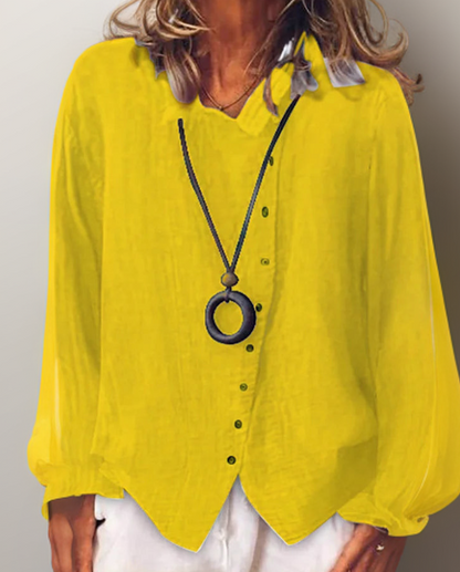 Minimalistisch relaxed fit dames T-shirt voor dagelijks comfort – MiraEase Top - Glamorix