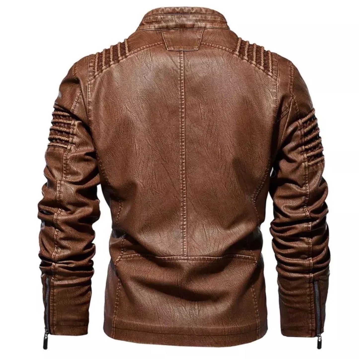 BLAKE – Leren jack met ritssluiting en zakken voor een stoere en tijdloze look