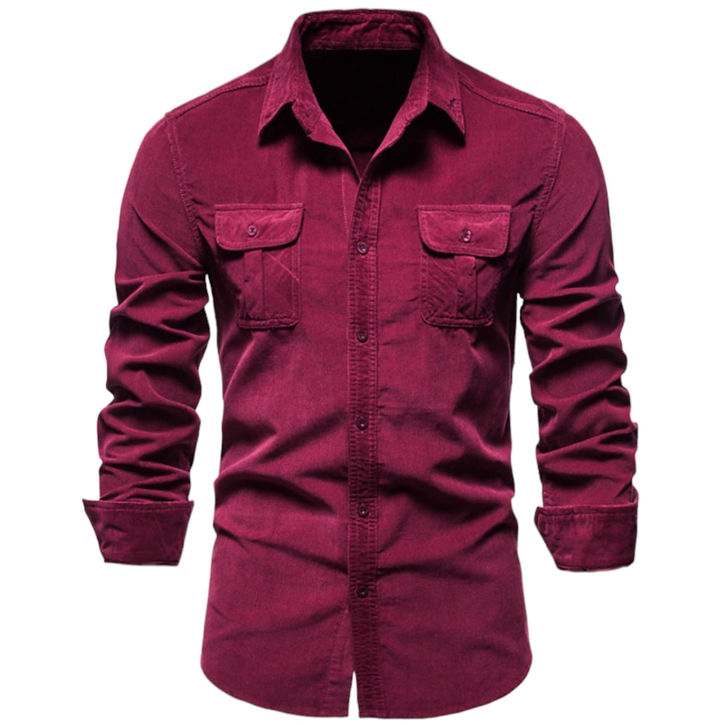MASON - Herenoverhemd met lange mouwen en praktische zakken