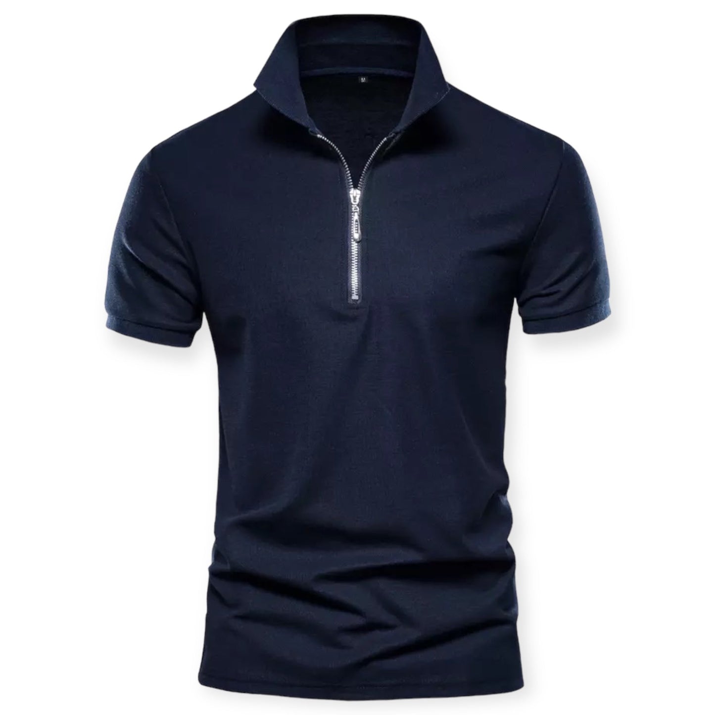 MILAN - Polo shirt met halve rits voor een moderne look