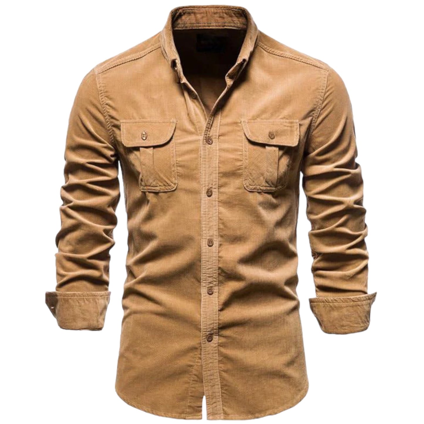 MASON - Herenoverhemd met lange mouwen en praktische zakken