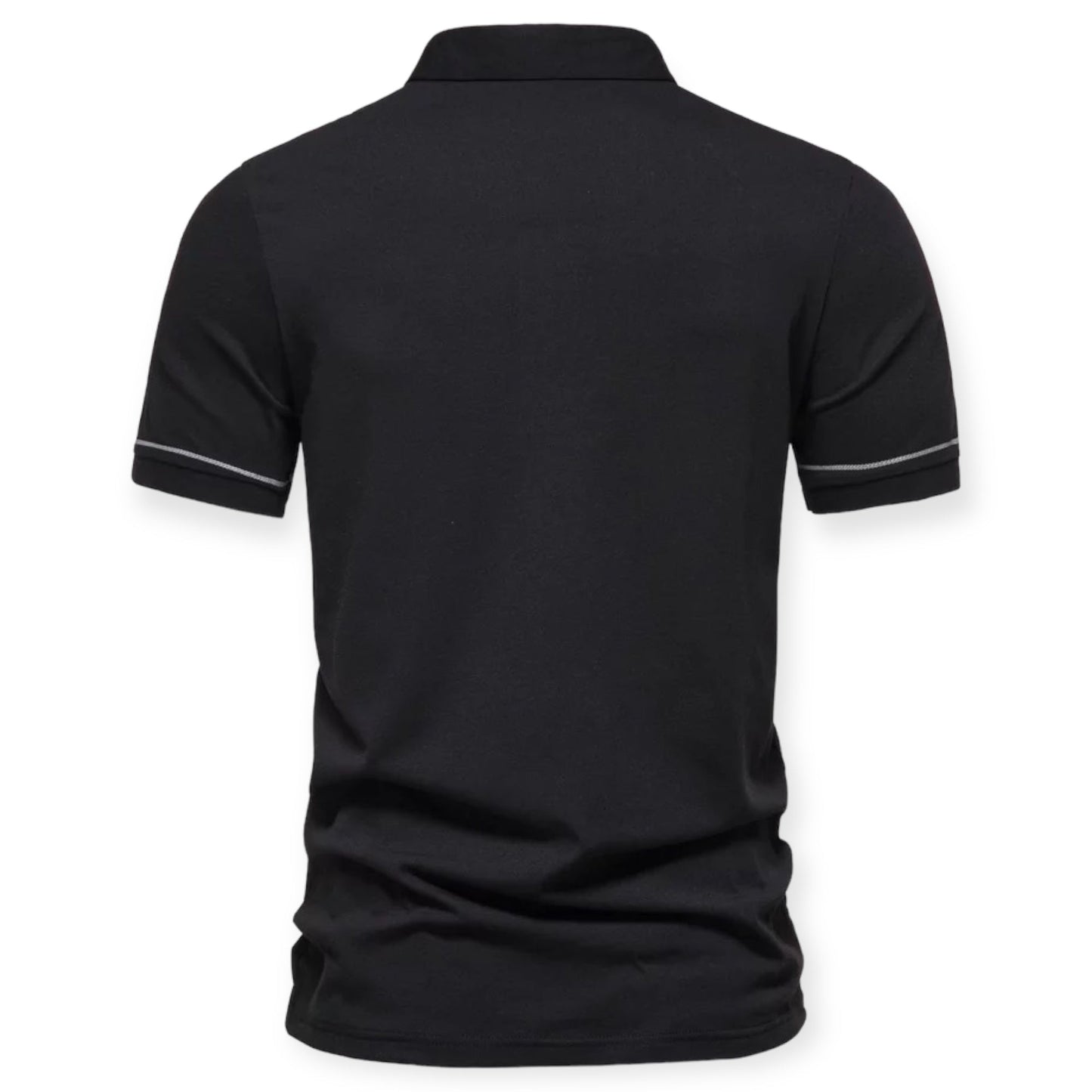 LEO - Shirt met korte mouwen en ritssluiting voor een moderne touch