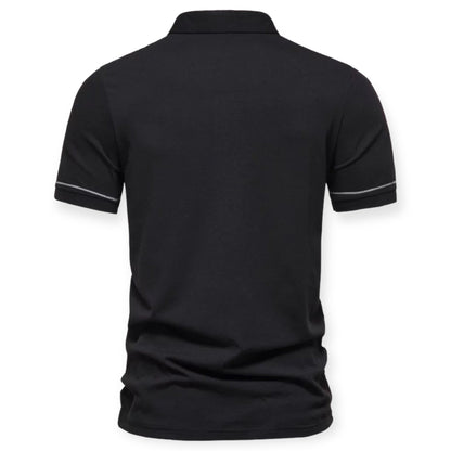 LEO - Shirt met korte mouwen en ritssluiting voor een moderne touch