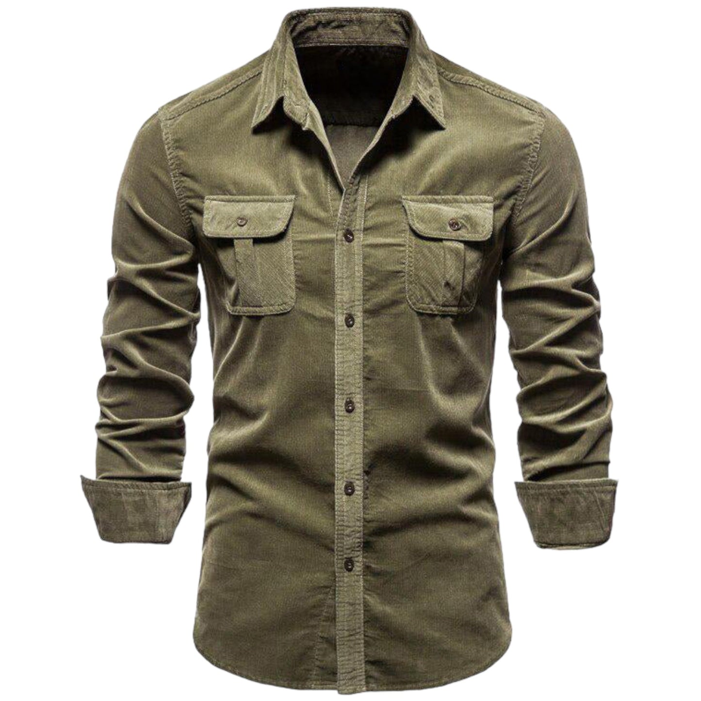 MASON - Herenoverhemd met lange mouwen en praktische zakken