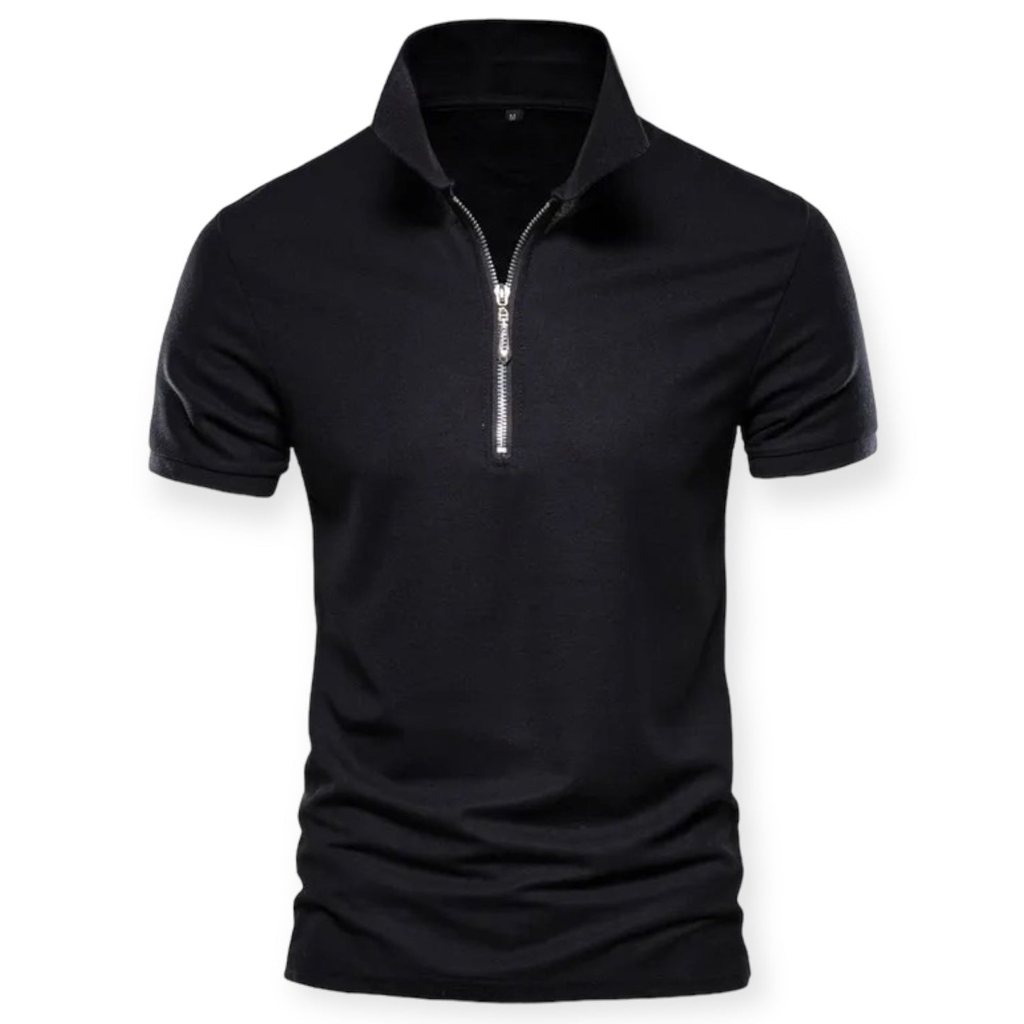 MILAN - Polo shirt met halve rits voor een moderne look