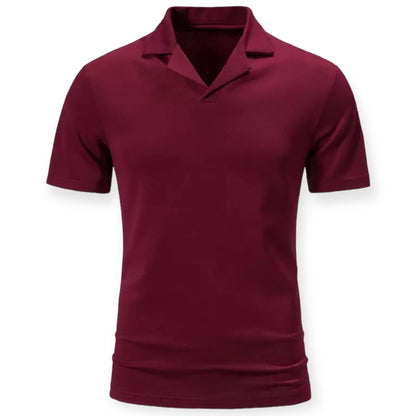 JASPER - Herenpolo met open kraag voor een stijlvolle casual look