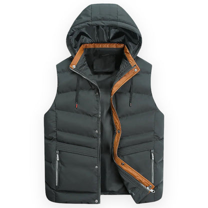 KELTON - Puffervest met capuchon voor heren voor ultieme warmte en comfort