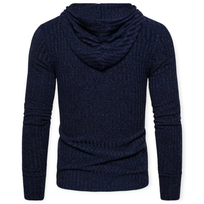 OREN - Gebreide hoodie met halve rits voor casual comfort