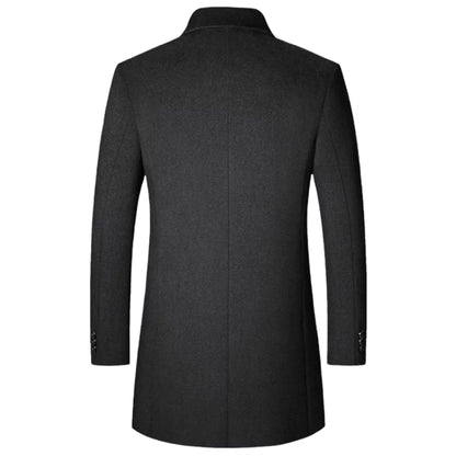 BROOKS – Slim fit jas met knoopsluiting voor een elegante en moderne look
