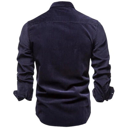 MASON - Herenoverhemd met lange mouwen en praktische zakken