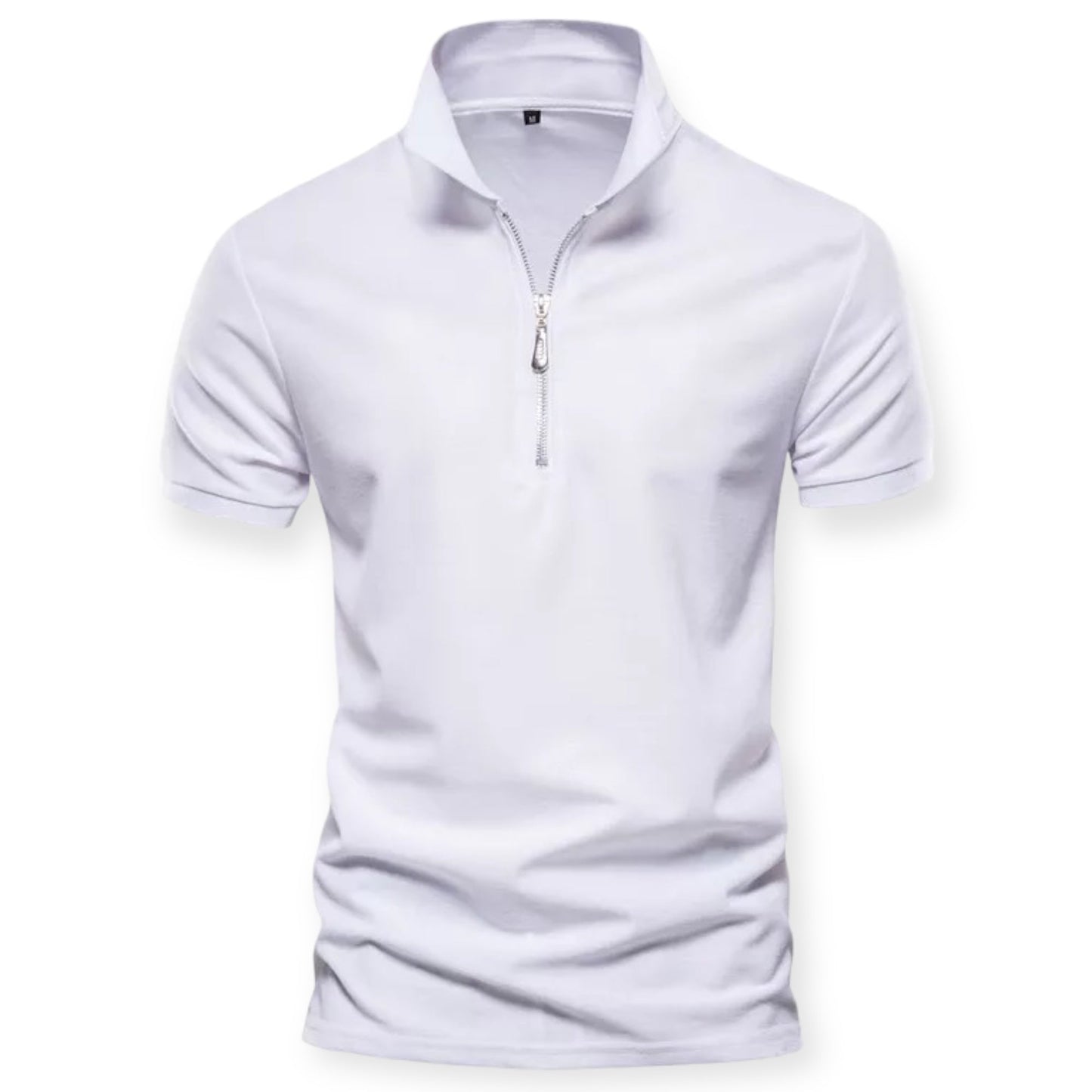 MILAN - Polo shirt met halve rits voor een moderne look