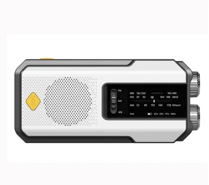 Handmatige noodradio met zaklamp, powerbank en SOS-alarm – RESQ CHARGERPRO - Glamorix